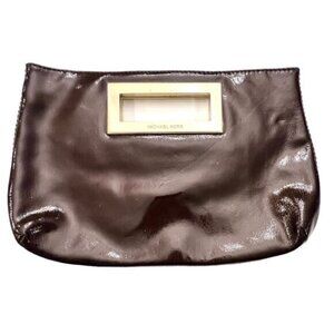🎉SALE🎉 Michael Kors Berkley Large Clutch‎ Shiny Crimson Patent Leather Formal